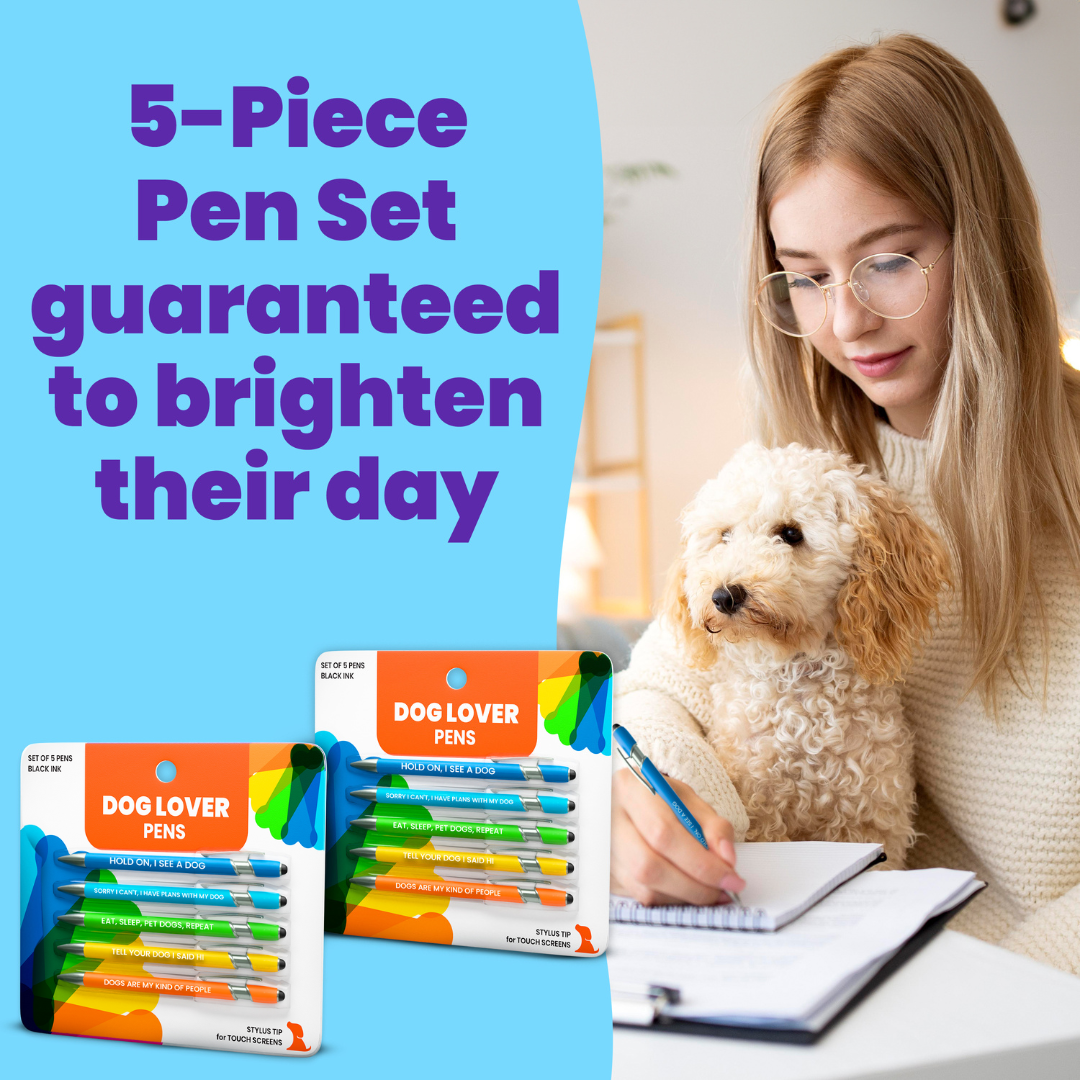 Dog-Themed Stylus Pen Set: 2 pcs. Dog Lover