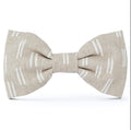 Flax Lines Dog Bow Tie