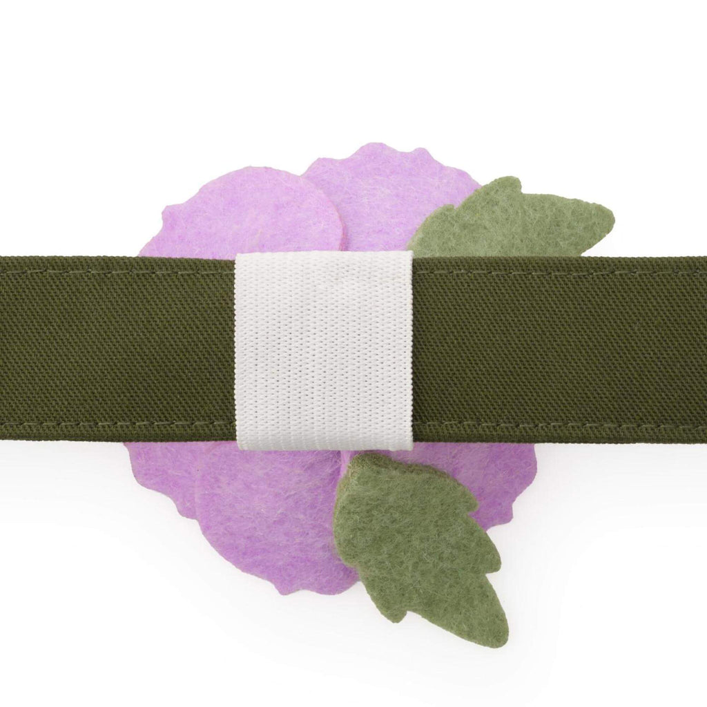 Lilac Peony Dog Collar Flower