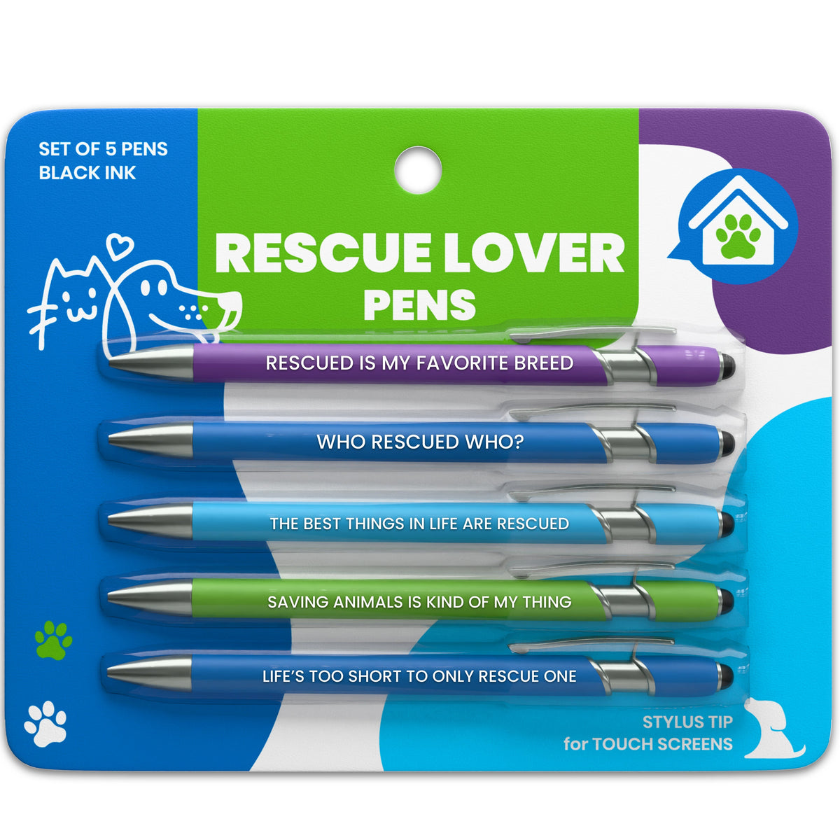 Dog-Themed Stylus Pen Sets