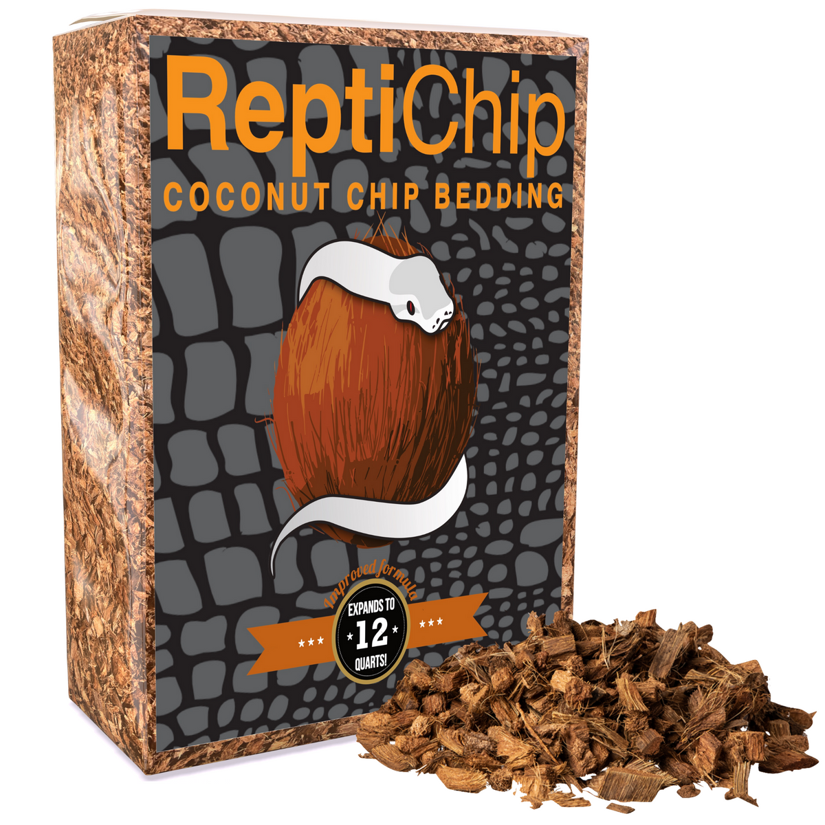 ReptiChip Coarse Coconut Chip Mix; Ready to Use